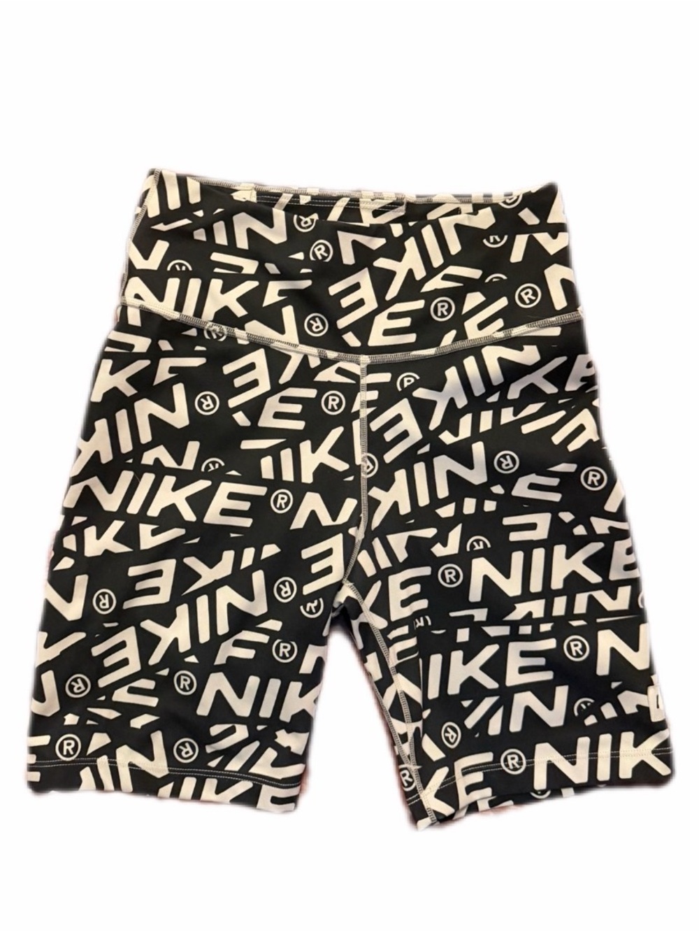 Women’s Nike Black & White biker shorts